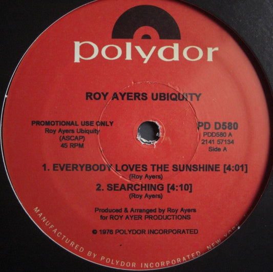 Roy Ayers Ubiquity – Everybody Loves The Sunshine Vinyl, 12", Repress