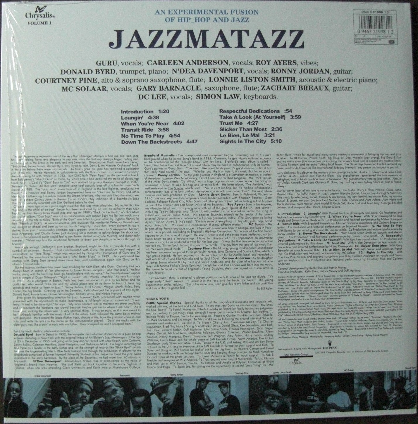 Guru – Jazzmatazz (Volume 1) Vinyl, LP, Album, Reissue EU