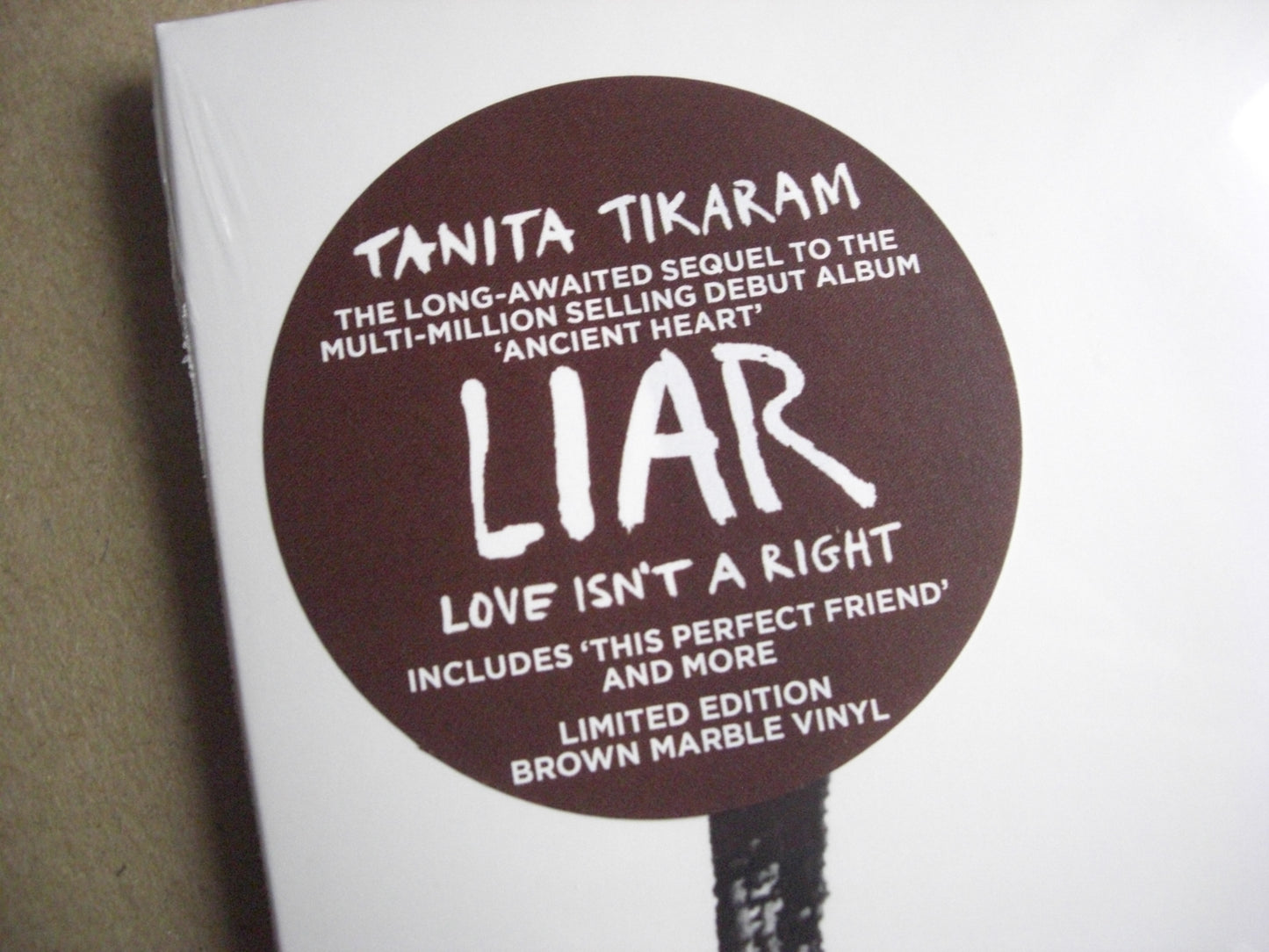 Tanita Tikaram - Liar - Love Isn't A Right Vinyl, LP, Album brown