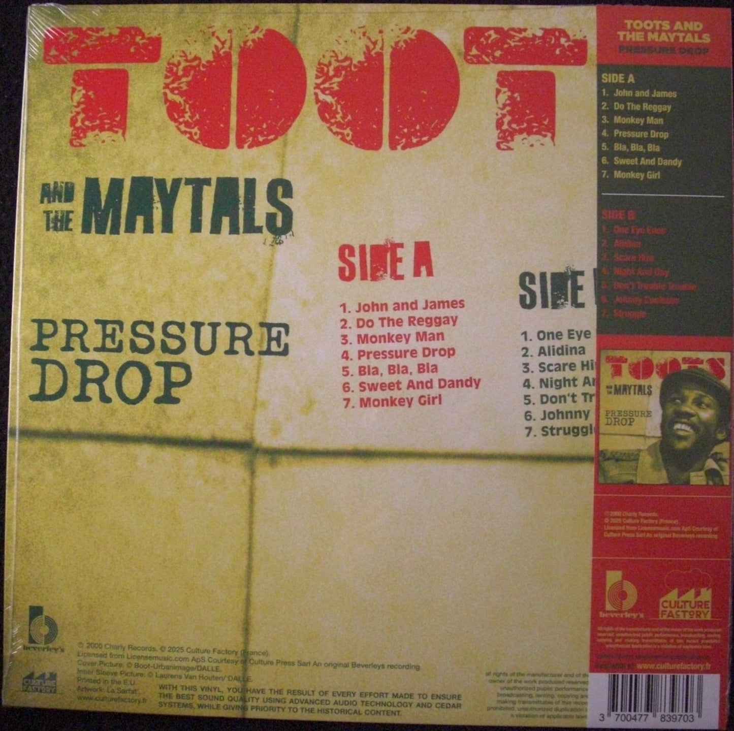 Toots & The Maytals – Pressure Drop Vinyl, LP, Reissue, Compilation green