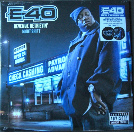 E-40 – Revenue Retrievin': Night Shift 2x Vinyl LP Album blue