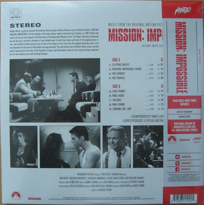 Danny Elfman - Mission Impossible Soundtrack 2 x Vinilo, LP Álbum rojo