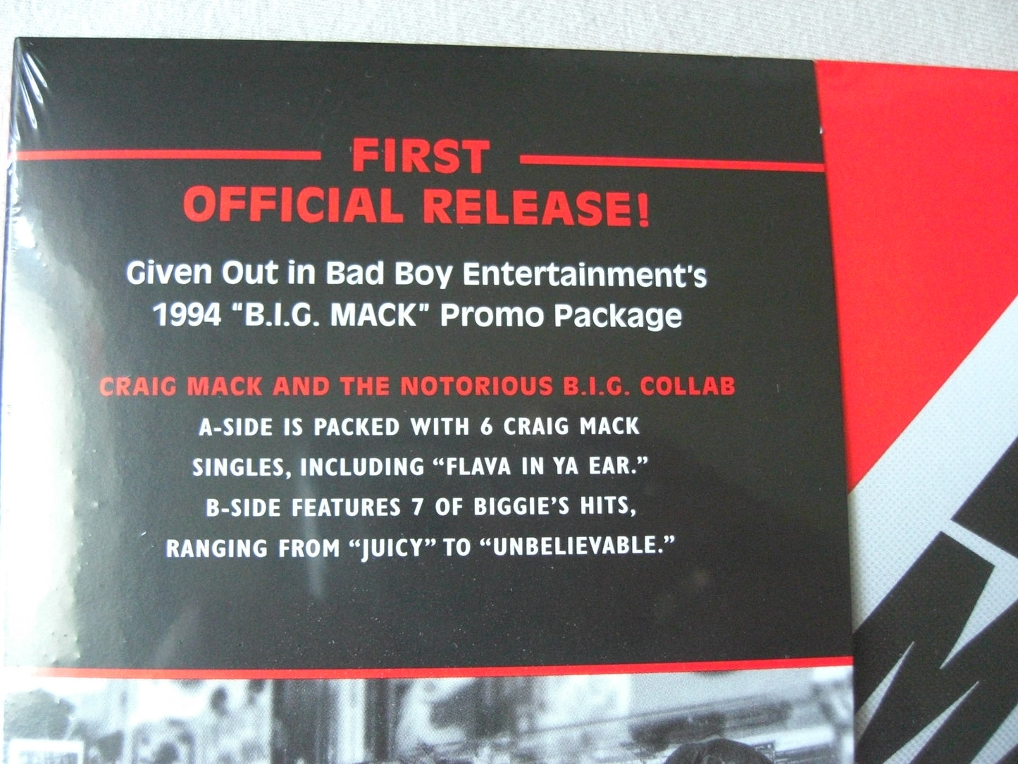 Craig Mack / The Notorious B.I.G. – B.I.G. Mack Vinyl, LP, Sampler RSD 2019 + Tape