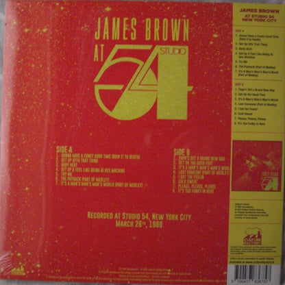 James Brown – At Studio 54 Vinyl, LP, Compilation, Limited Edt red