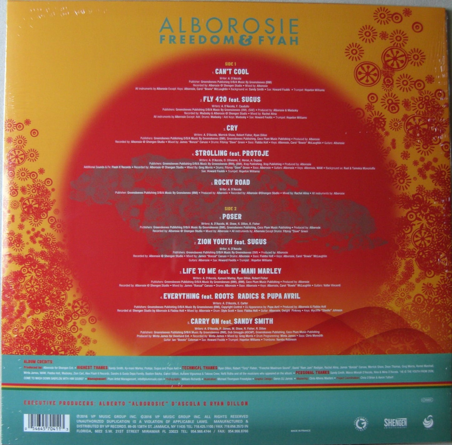 Alborosie – Freedom &amp; Fyah Vinilo, LP, Álbum
