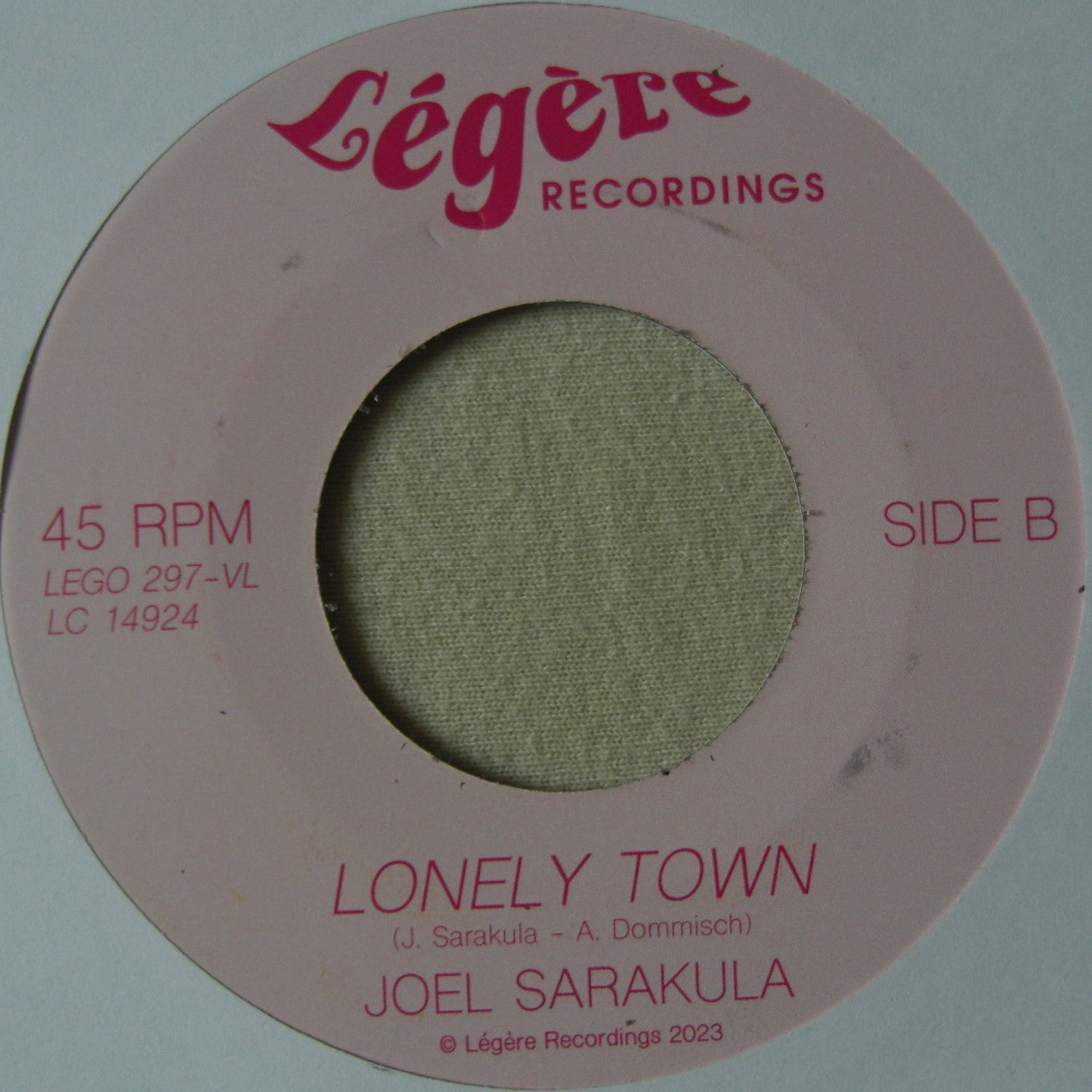 Joel Sarakula ‎– Pacifico Waves / Lonely Town 7"
