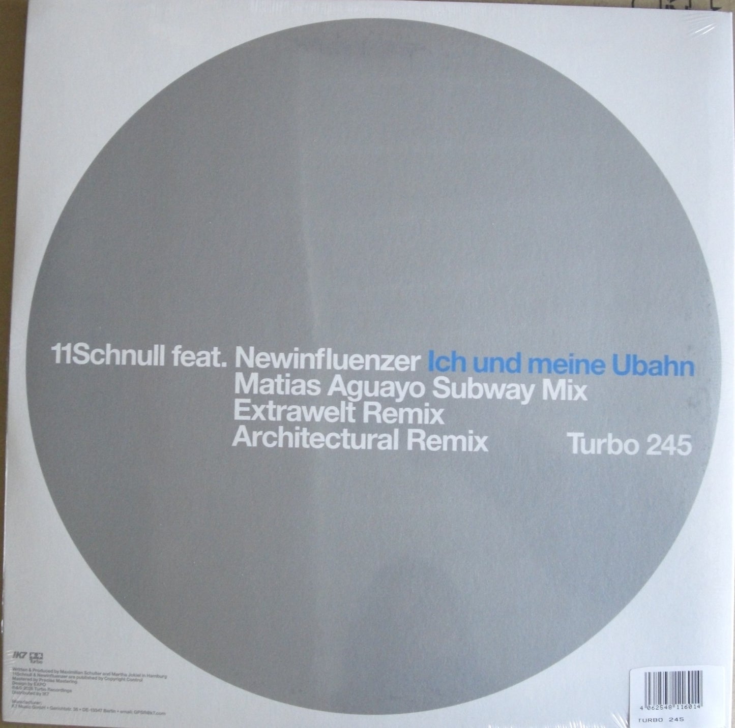 11Schnull Feat. Newinfluenzer – Ich Und Meine Ubahn Vinyl, 12", Reissue