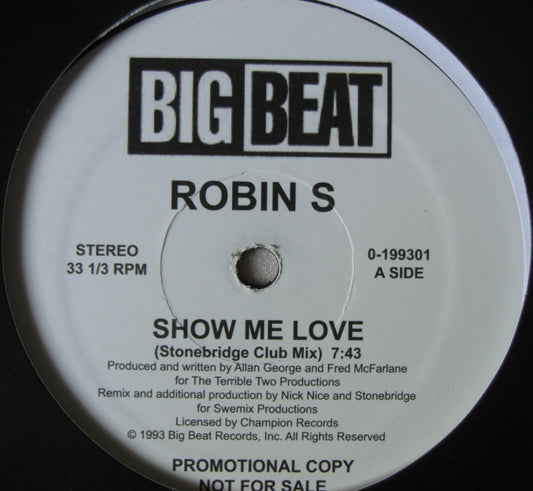 Robin S – Show Me Love / Love For Love Vinyl, 12" Single