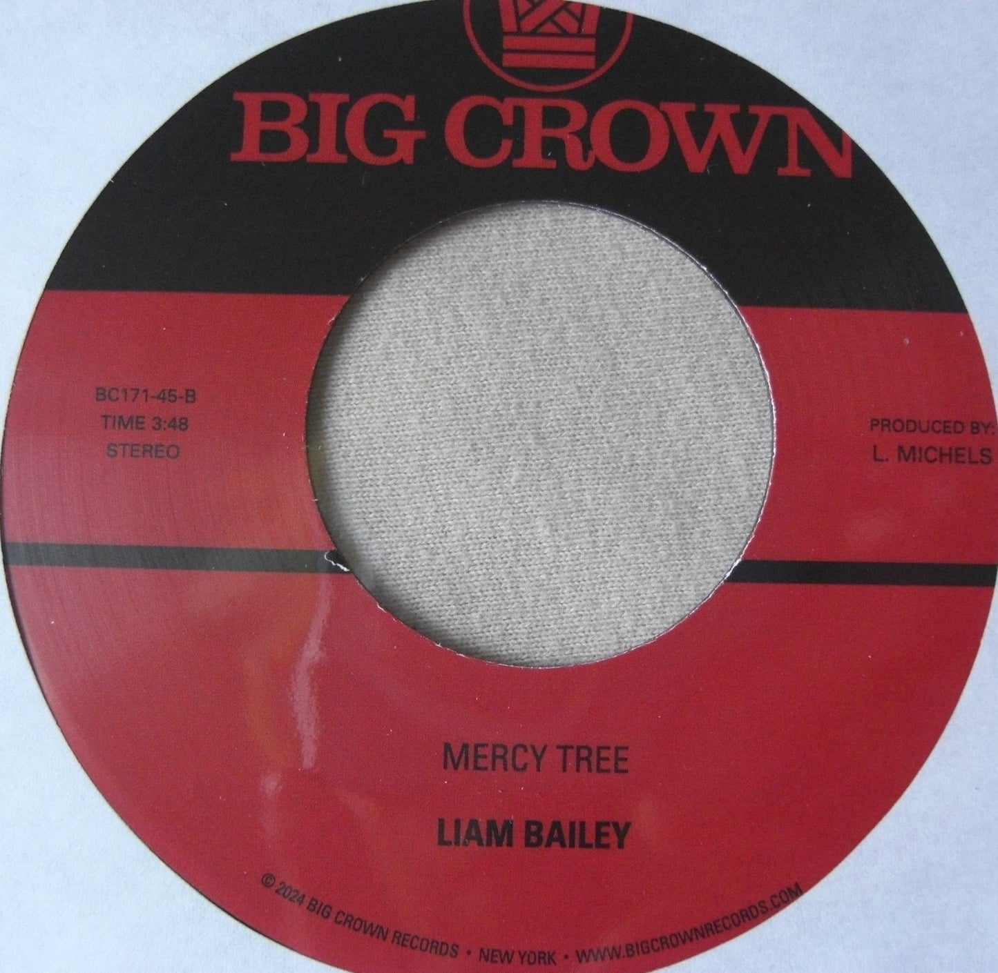Liam Bailey – Dance With Me / Mercy Tree 7"