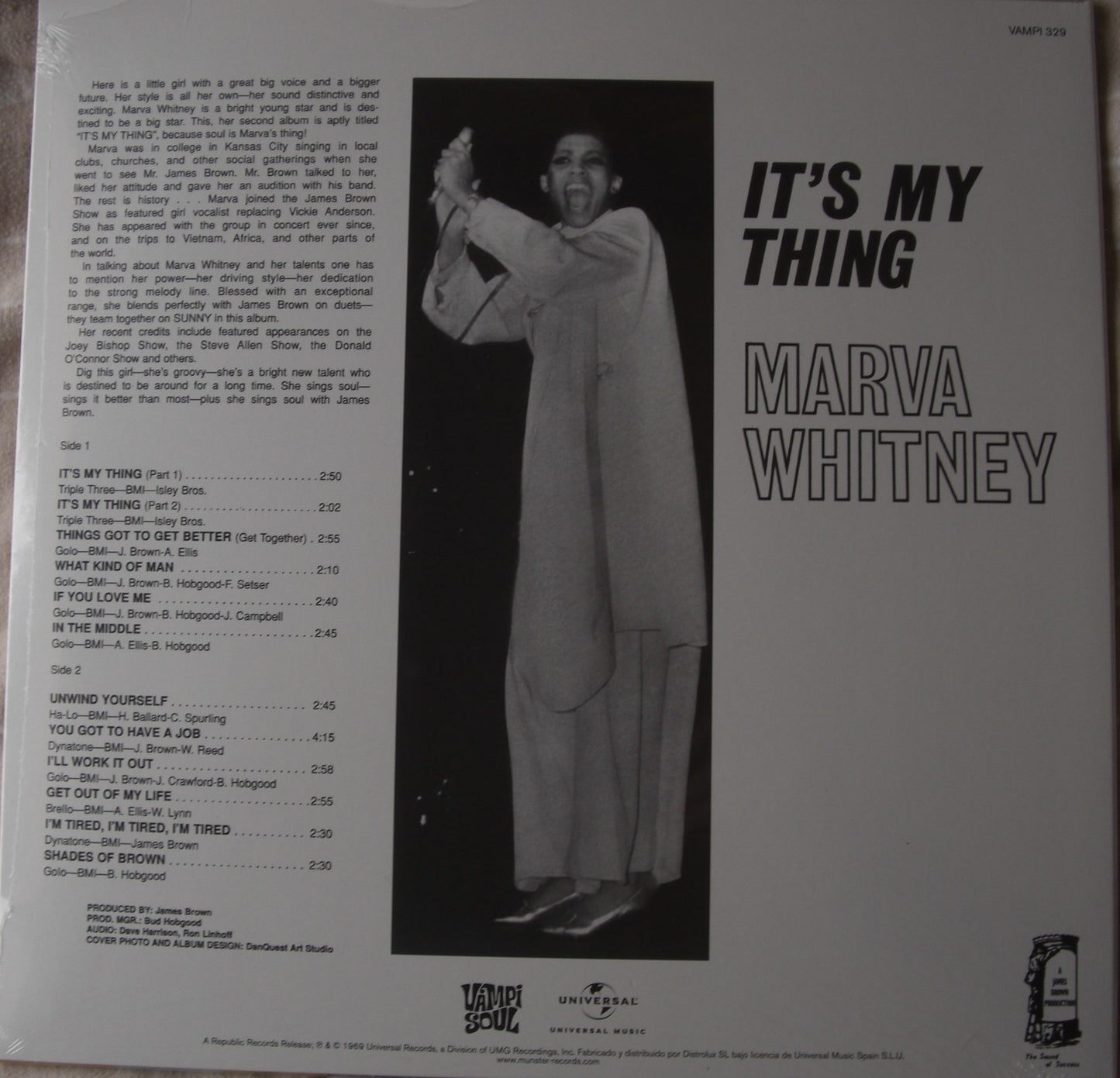 Marva Whitney – It's My Thing Vinyl, LP, Album, Reissue