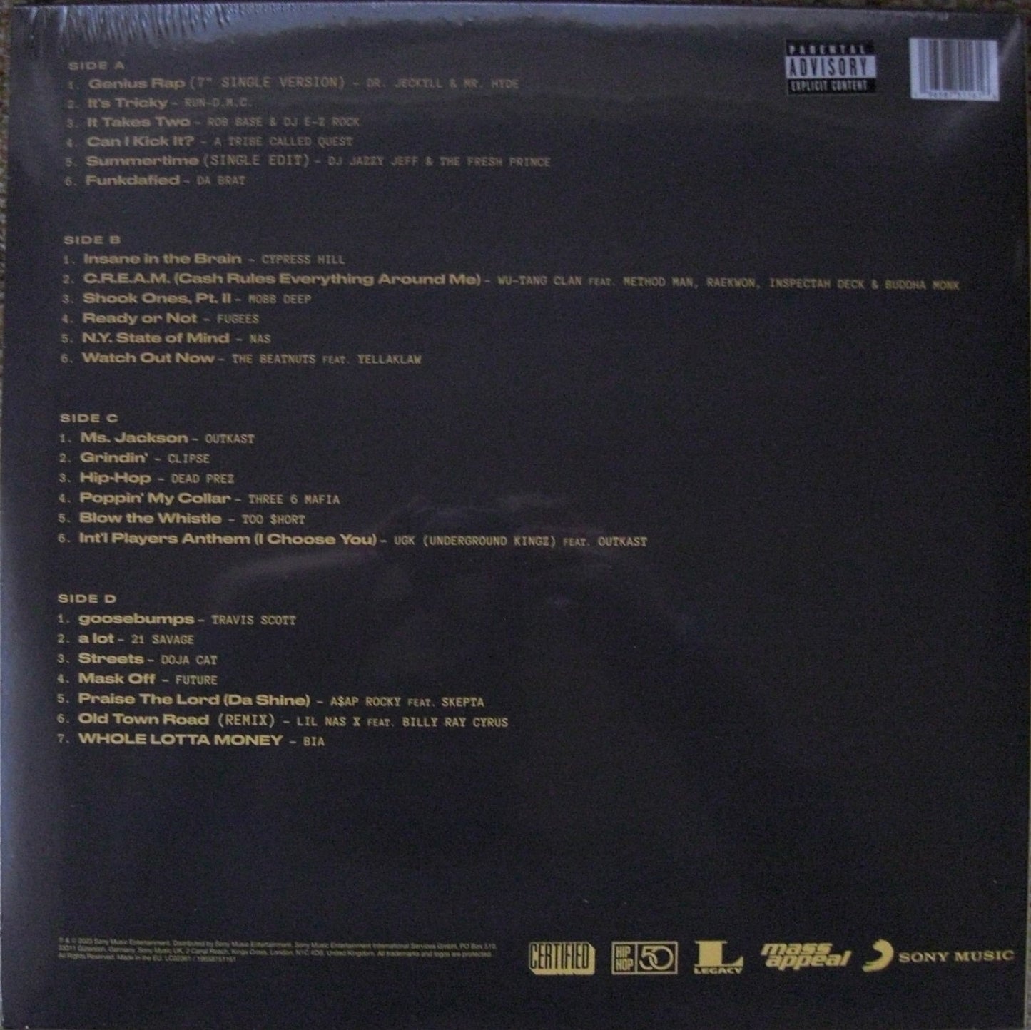 Raised By Rap: 50 Years Of Hip Hop 2 x Vinyl, LP Compilation