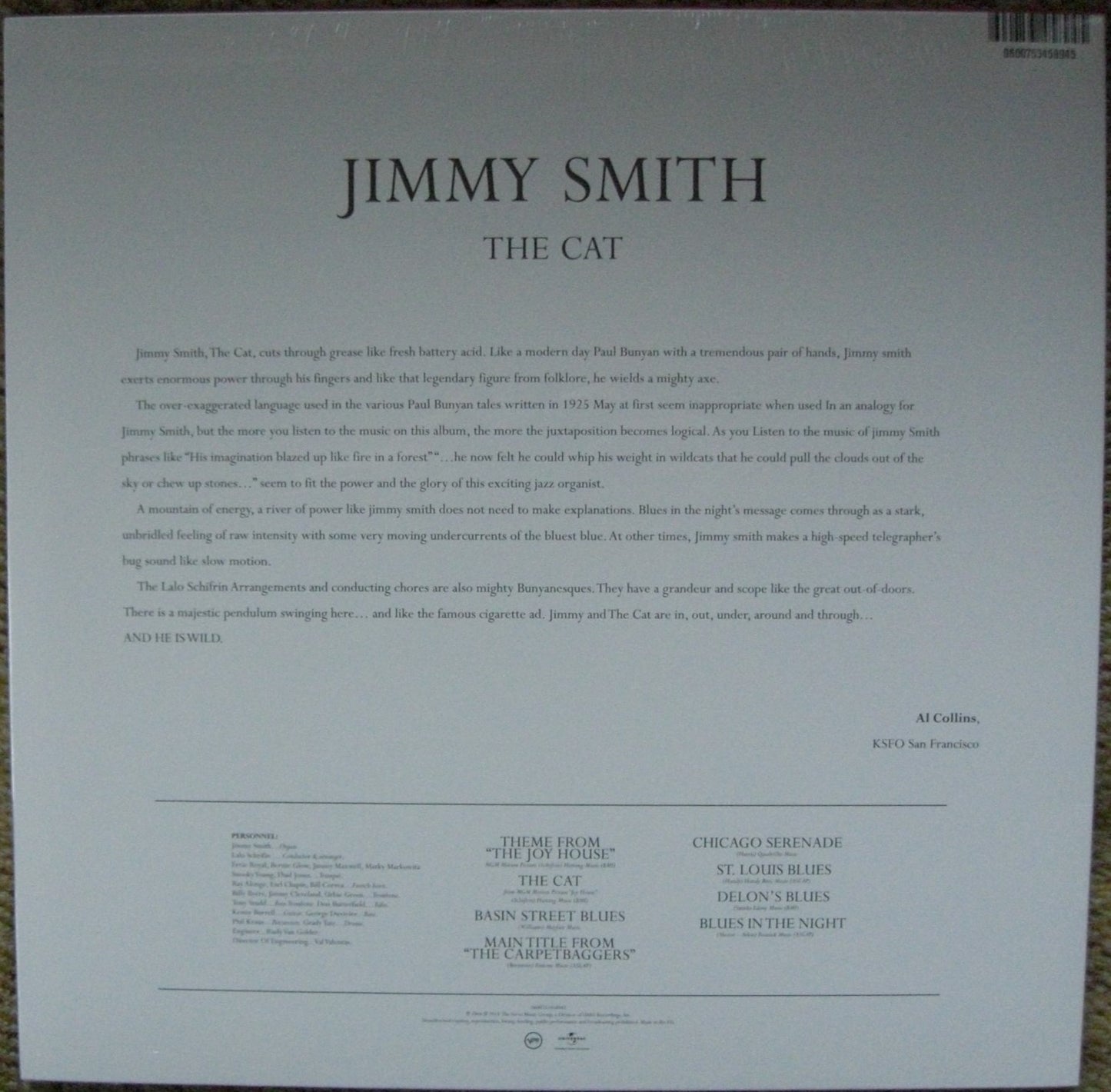 Jimmy Smith – The Cat Vinyl, LP, Album