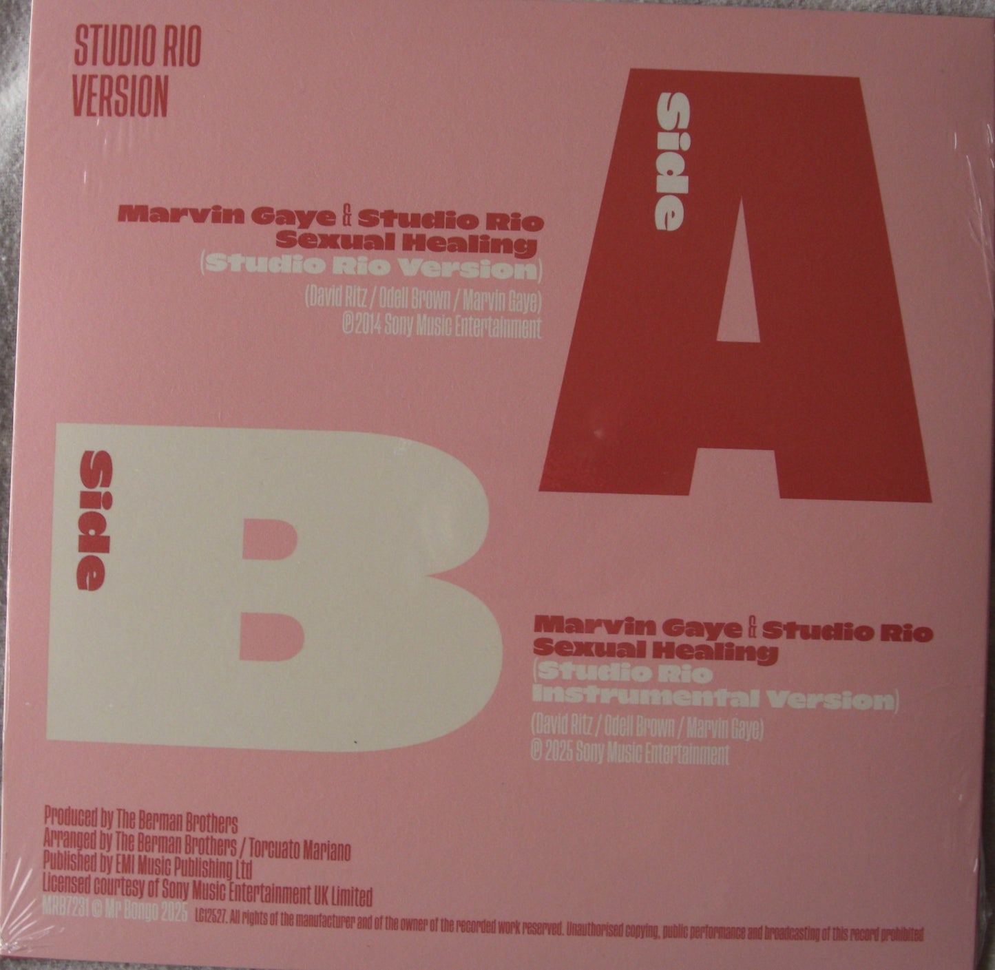 Marvin Gaye & Studio Rio - Sexual Healing (Studio Rio Version) Vinyl, 7"