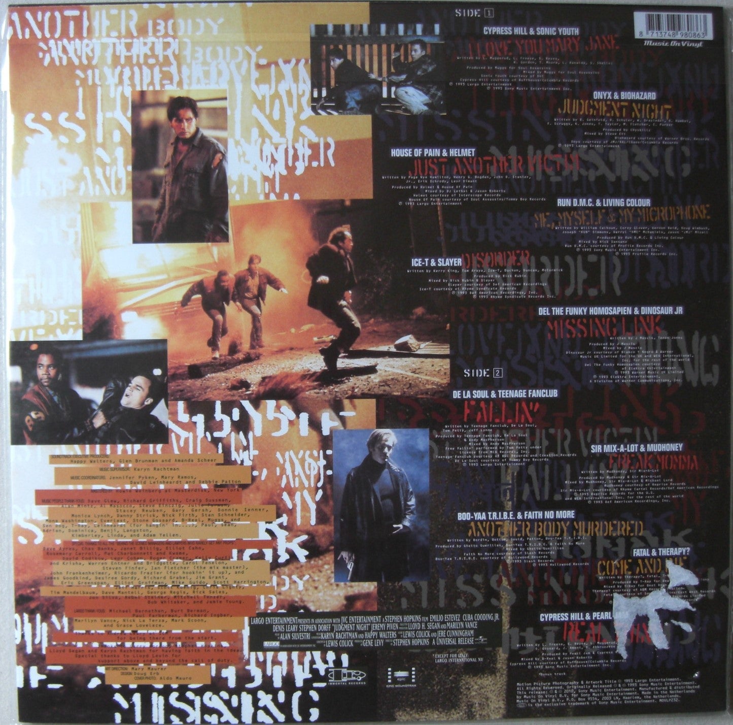Judgment Night - Soundtrack Viny LP Album Compilation