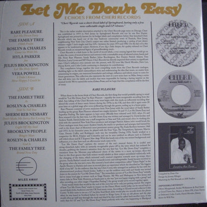 Various – Let Me Down Easy - Echoes From Cheri Records Vinyl, LP, Compilation