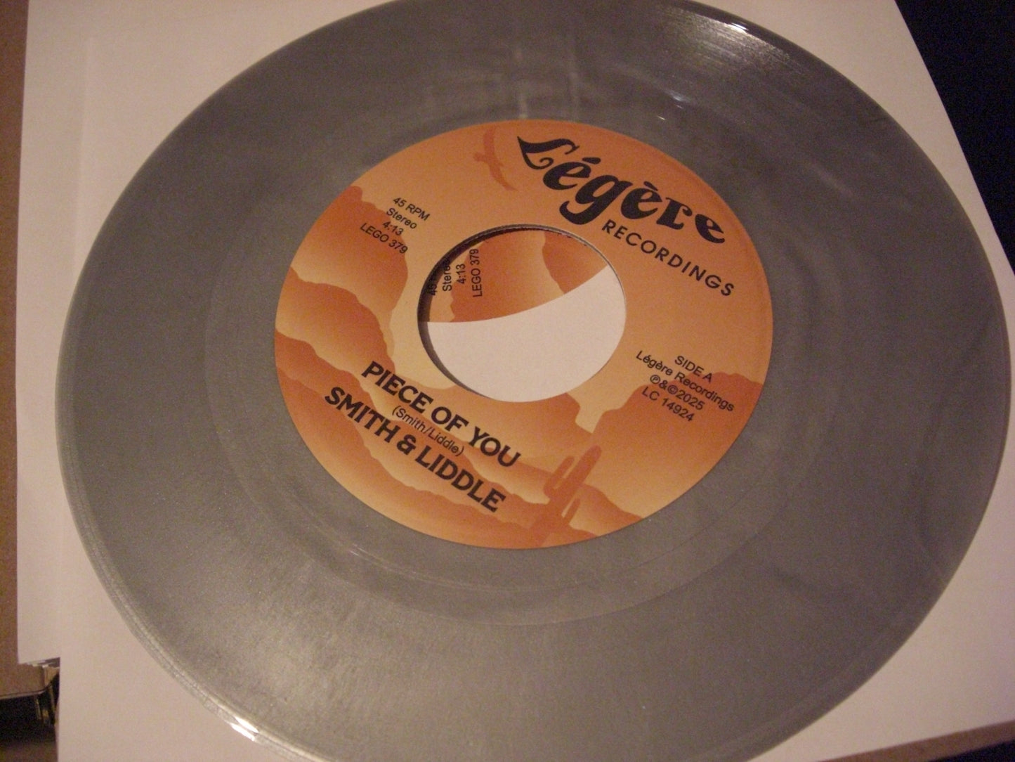 Smith & Liddle - Piece Of You / Minute Ago Vinyl, 7", Single silver