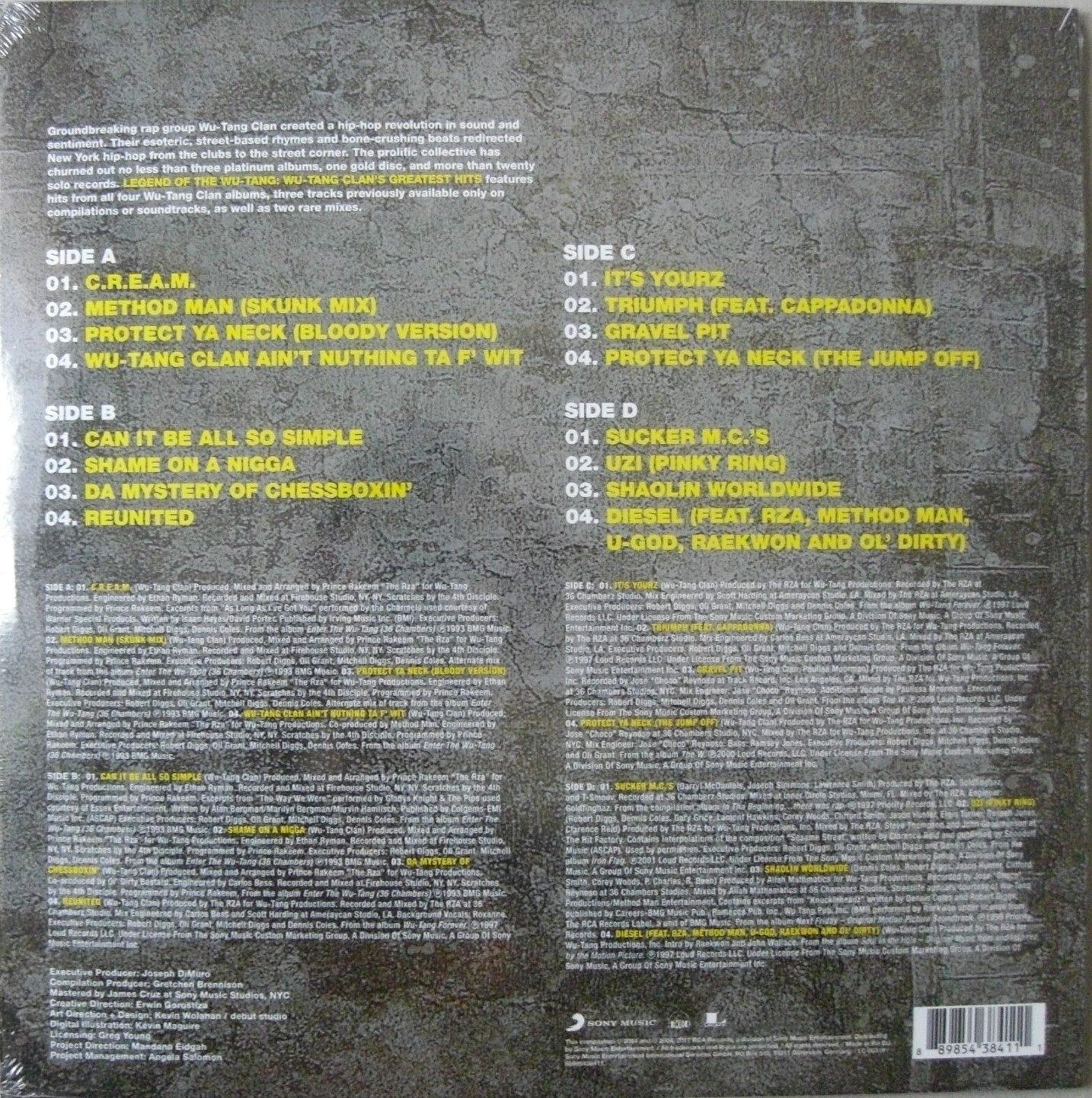 Legend Of The Wu-Tang: Wu-Tang Clan's Greatest Hits 2 x Vinyl, LP Compilation