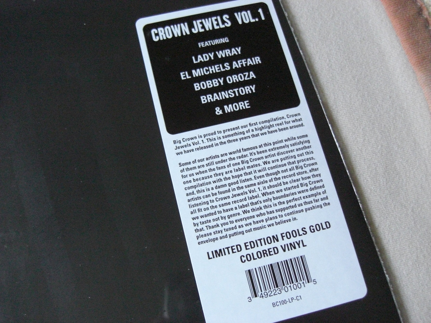 Various – Crown Jewels Vol. 1 Vinyl, LP, Compilation, Limited Edt gold
