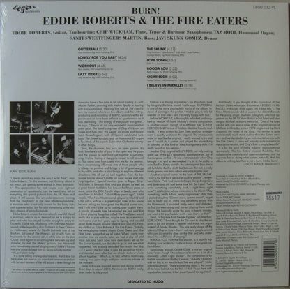 Eddie Roberts &amp; The Fire Eaters – Burn! Vinyl, LP, Album, Limited Edt red