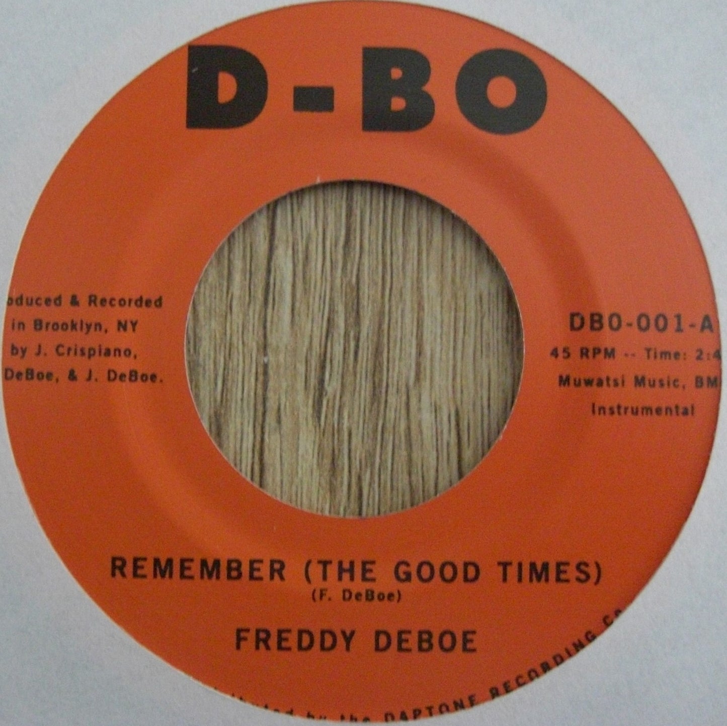 Freddy DeBoe – Remember (The Good Times) Gato Loco 7"