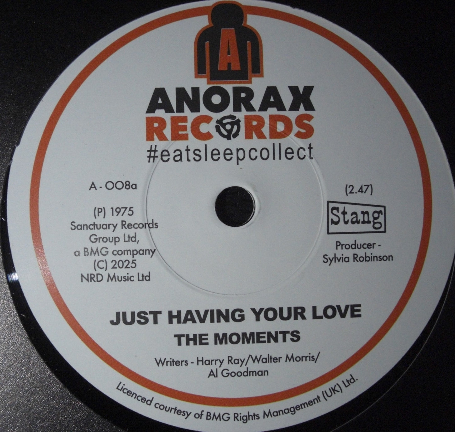 The Moments / The Rimshots - Just Having Your Love / Do What You Feel Pt. 1 Vinyl, 7"