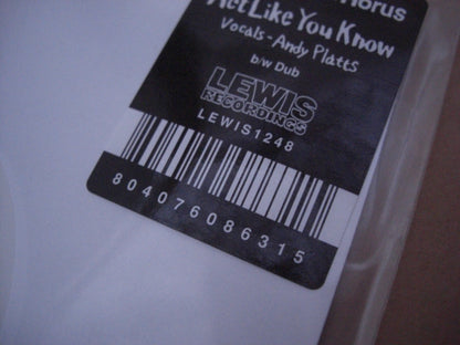 Skinshape x Horus Feat. Andy Platts – Act Like You Know Vinyl, 7"