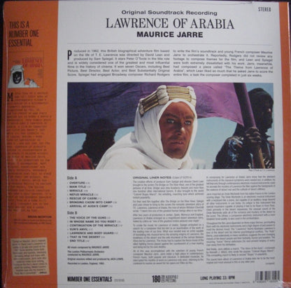 Maurice Jarre – Original Soundtrack Recording Lawrence Of Arabia Vinyl, LP, Album, Reissue