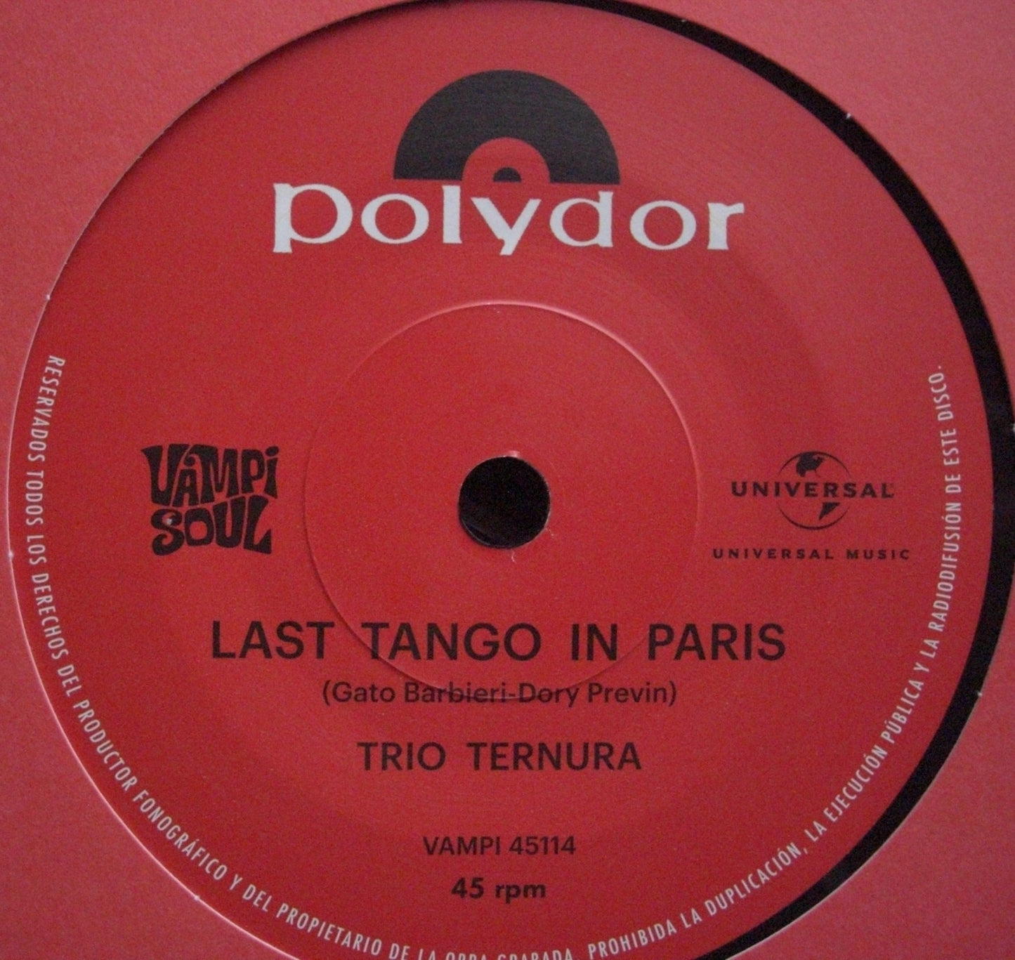 Trio Ternura - A Gira / Last Tango In Paris Vinyl, 7"