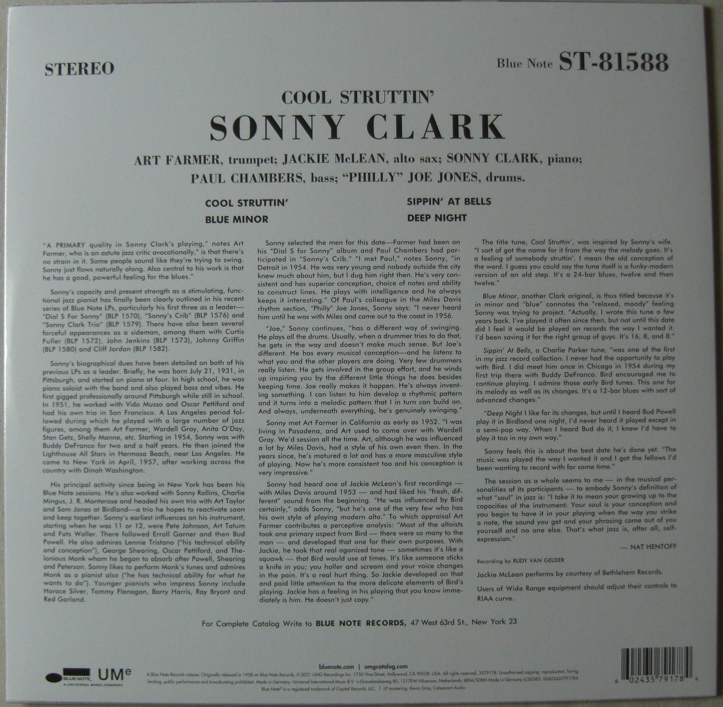 Sonny Clark – Cool Struttin' Vinyl, LP, Album, Reissue 180g