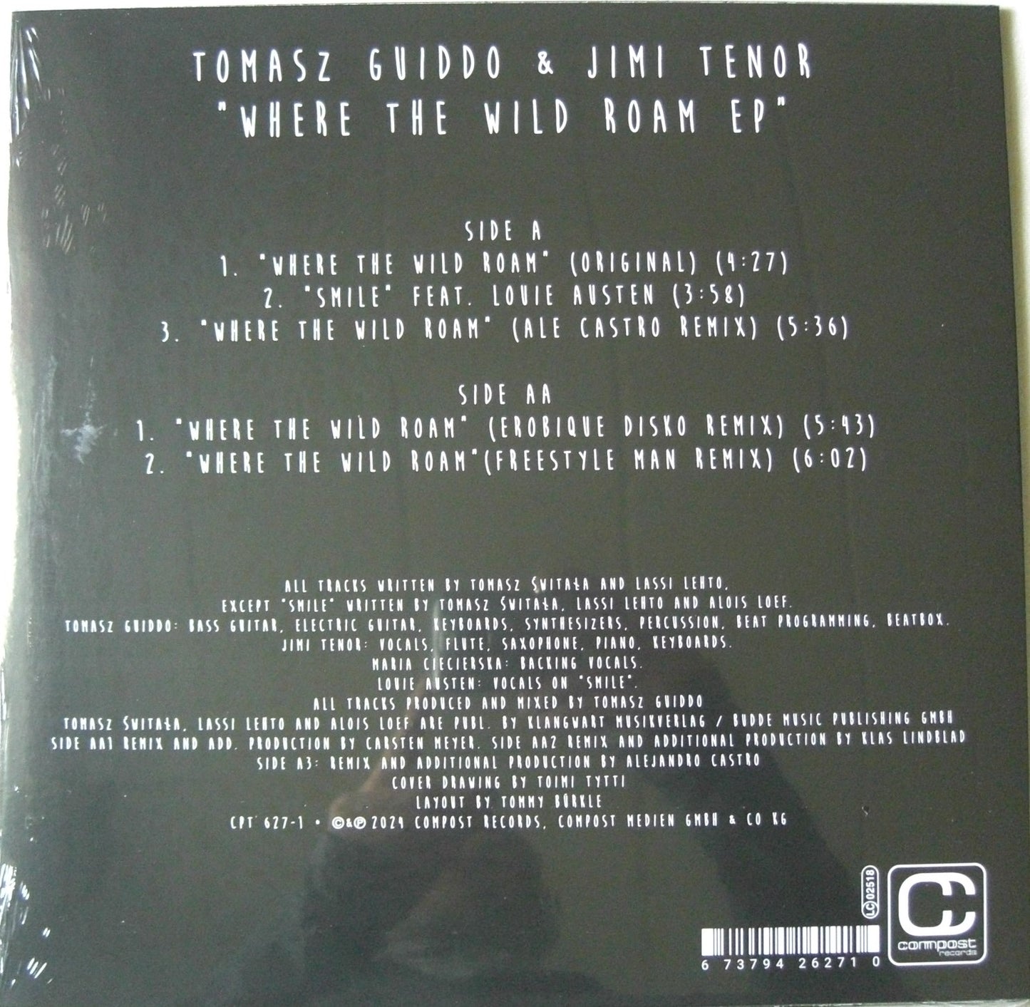 Tomasz Guiddo & Jimi Tenor – Where The Wild Roam EP Vinyl, 12"