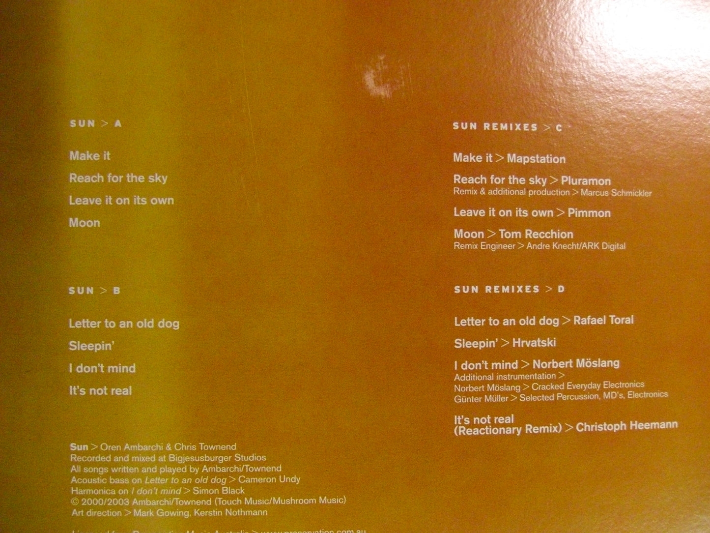 Sun – Sun 2 x Vinyl, LP Album DE 2003