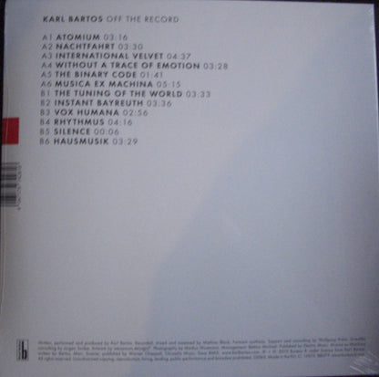 Karl Bartos – Off The Record Vinyl, LP, Album