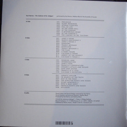 Karl Bartos – The Cabinet Of Dr. Caligari 2x Vinyl, LP, Album