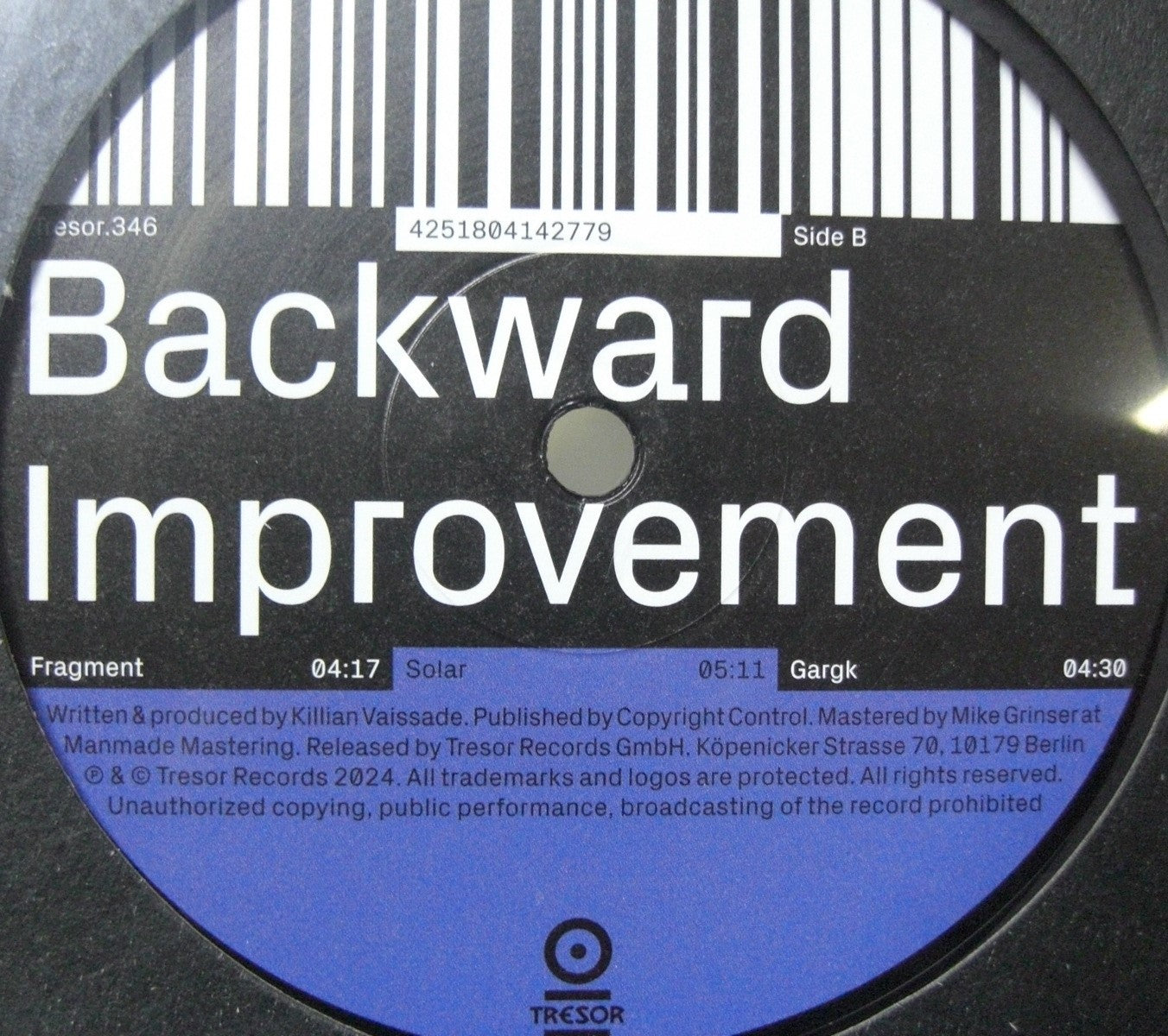 UFO95 – Backward Improvement Vinyl, 12", EP