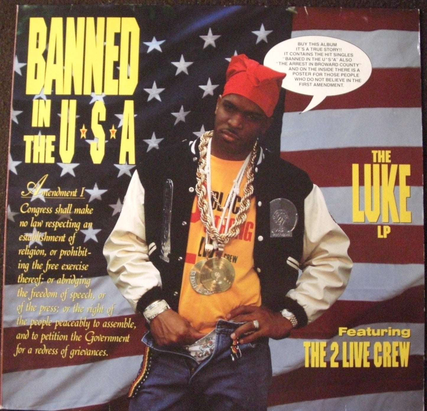 Luke feat. The 2 Live Crew – Banned In The U.S.A. - The Luke LP Vinyl, LP, Album 1990
