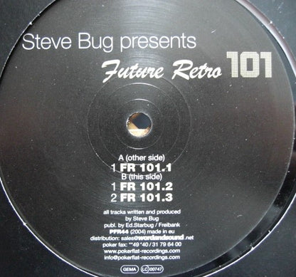 Steve Bug – Future Retro 101 Vinyl, 12", Maxi