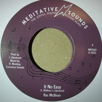 Ras McBean – It No Easy / Dub Vinyl, 7"