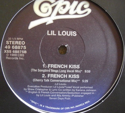 Lil Louis – French Kiss Vinyl, 12" Single