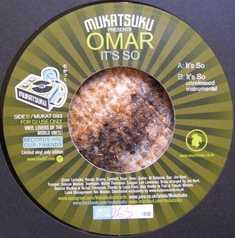 Omar – It's So Vinyl, 7" numbered