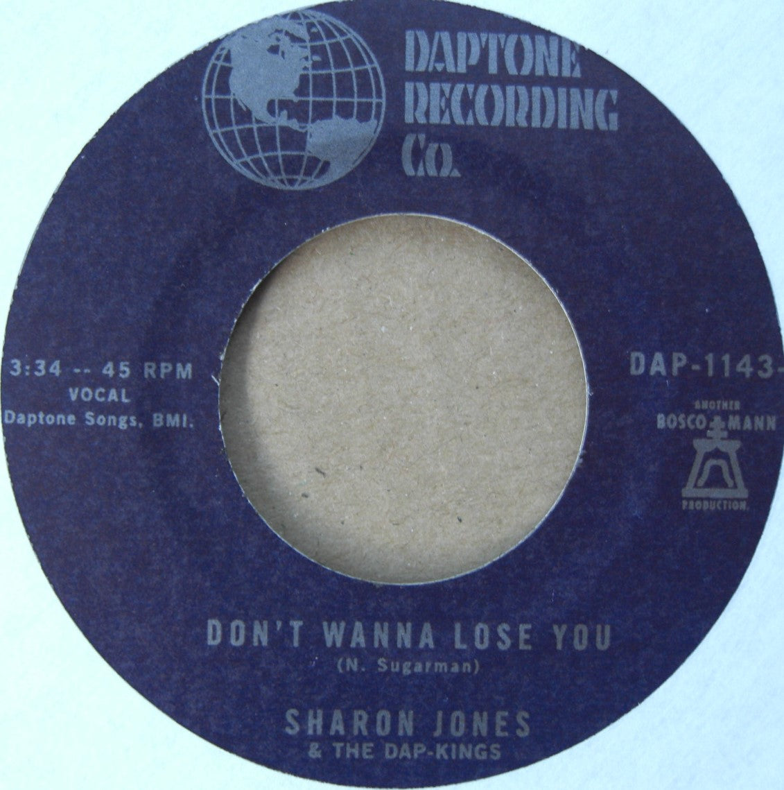 Sharon Jones &amp; The Dap-Kings – Don't Wanna Lose You 7"