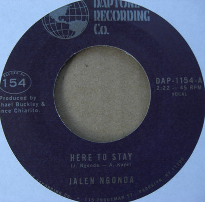 Jalen Ngonda – Here To Stay / If You Don't Want My Love 7"