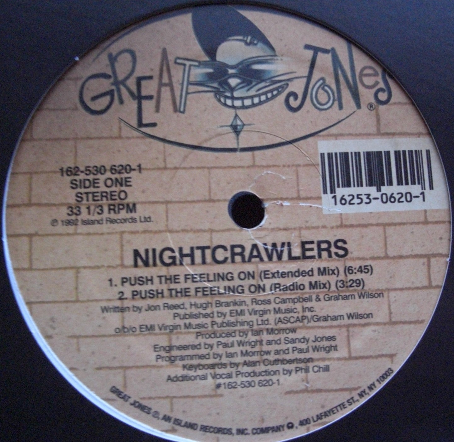 Nightcrawlers – Push The Feeling On Vinyl, 12", Repress