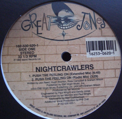 Nightcrawlers – Push The Feeling On Vinyl, 12", Repress