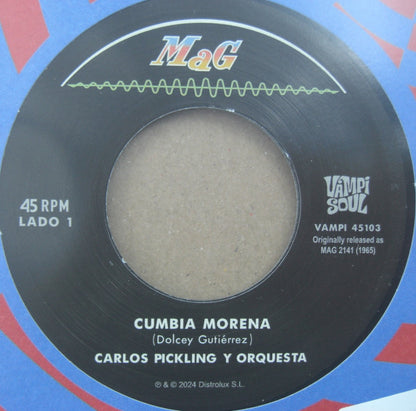 Carlos Pickling Y Orquesta Cumbia Morena / Cumbia En Dominante 7"