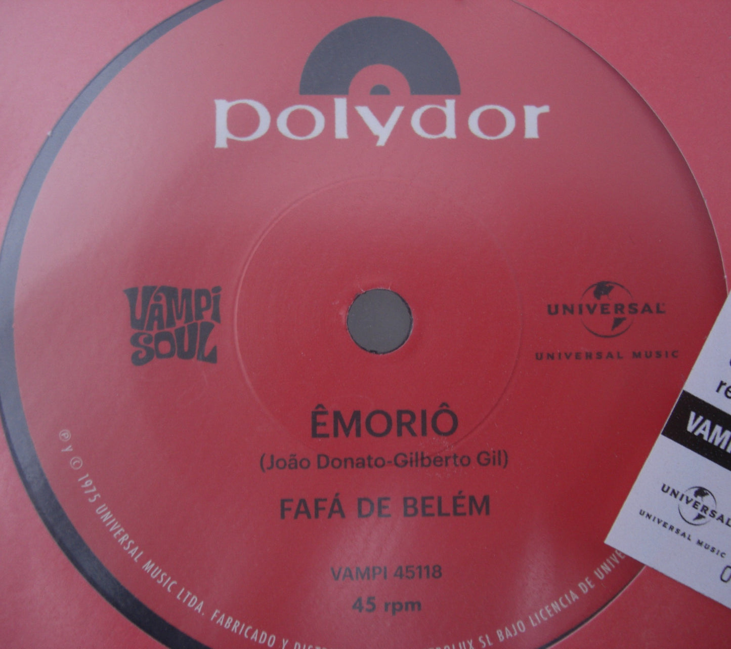 Fafa De Belem - Emorio / Naturalmente Vinyl, 7", Reissue