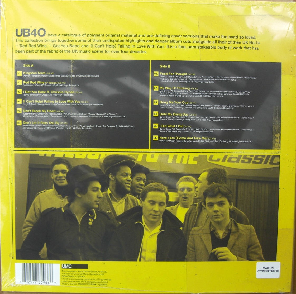 UB40 - Vino Tinto Tinto (La Colección) Vinilo, Compilación LP