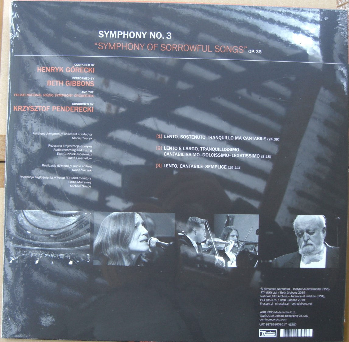 Beth Gibbons, Polish National Radio Symphony Orchestra, Krzysztof Penderecki – Symphony No. 3 Vinyl, LP