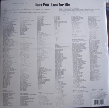 Iggy Pop – Lust For Life Vinyl, LP, Album, Reissue blue