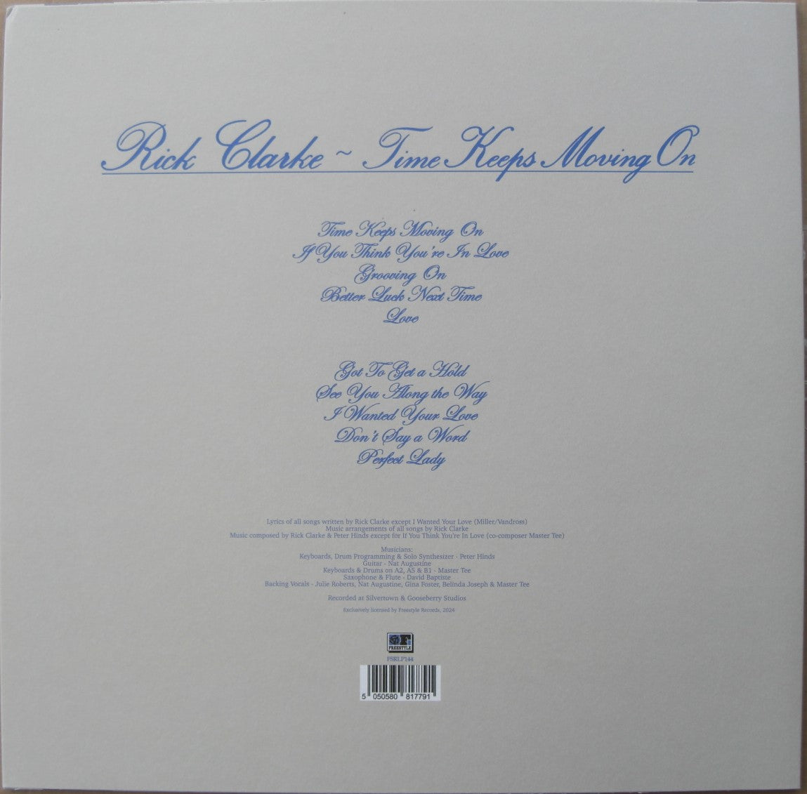 Rick Clarke – Time Keeps Moving On Vinyl, LP, Album