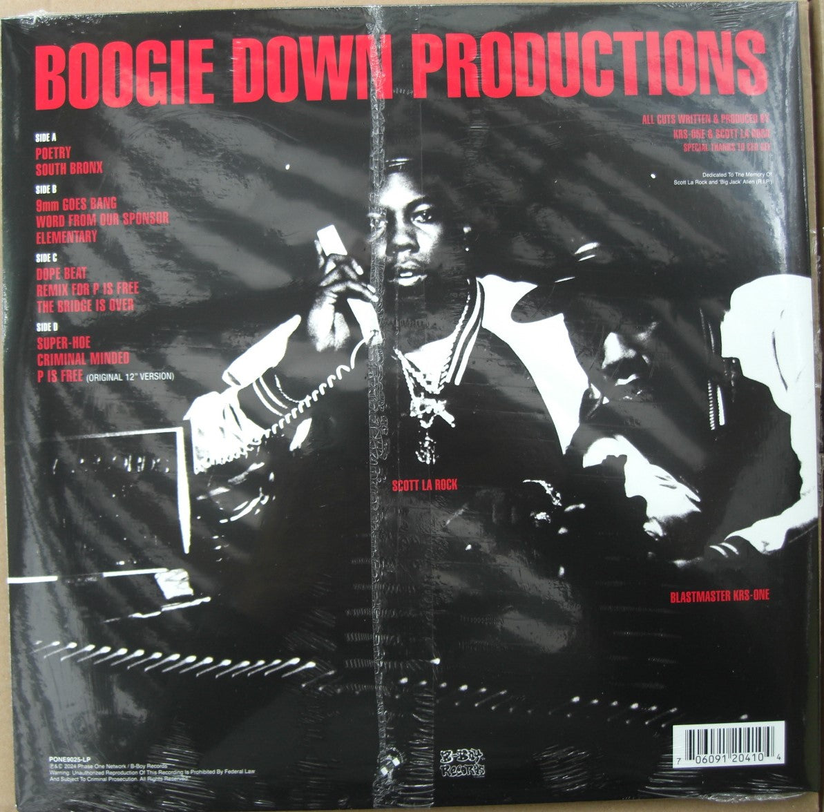 Boogie Down Productions – Criminal Minded 2 x Vinyl, LP, Album